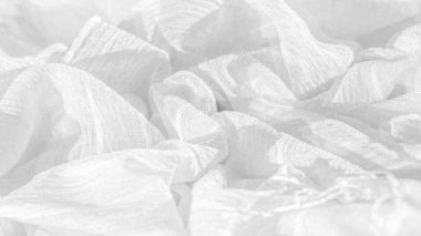 doku, arkaplan, desen, koleksiyon, buruşuk ipek kumaş hayalet beyazı. Üç Boyutlu