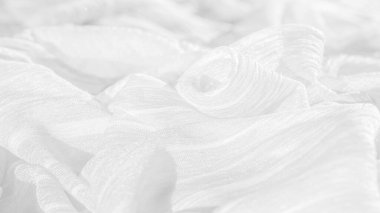 doku, arka plan, desen, koleksiyon, kırışık ipek kumaş hayalet beyaz. 3d pilili, kırışık ve buruşuk ışık deve rengi saf ipek kumaş