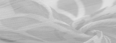 Doku, arka plan, desen, hisler, beyaz çiçekler. Foulard, ipekten ya da ipekten ya da pamuktan yapılmış hafif bir kumaştır.. 