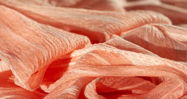 doku, arka plan, desen, koleksiyon, buruşuk ipek kumaş şampanyası (soluk geyik tüyü). Üç Boyutlu