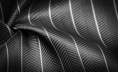 desenli çizim, kompozit tekstil, ince beyaz şeritli asil gri ipek kumaş, bazı malzeme ve bileşenlerin doğası; bütünün ya da karışımın bütünlüğü.