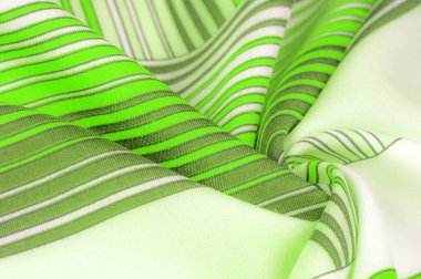 Doku, arkaplan, desen, ipek kumaş, kahverengi renk, geometrik çizgiler, farklı tonlardaki kabile düz çizgileri, geometrik desen, projeleriniz için ayarlanmış, yeşil ve beyaz.