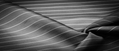 desenli çizim, kompozit tekstil, ince beyaz şeritli asil gri ipek kumaş, bazı malzeme ve bileşenlerin doğası; bütünün ya da karışımın bütünlüğü.