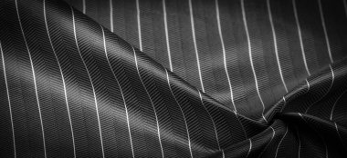 desenli çizim, kompozit tekstil, ince beyaz şeritli asil gri ipek kumaş, bazı malzeme ve bileşenlerin doğası; bütünün ya da karışımın bütünlüğü.