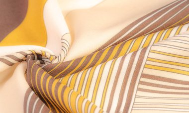 Doku, arka plan, desen, kahverengi renk ipek kumaş, geometrik çizgiler, farklı tonları kabile düz çizgiler desen, geometrik desen, projeler için ayarlayın, kahverengi ve beyaz