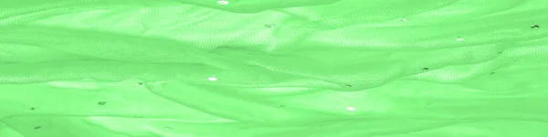 Texture Background Design Transparent Green Fabric Colored Glitter Known Its — Stock Photo, Image
