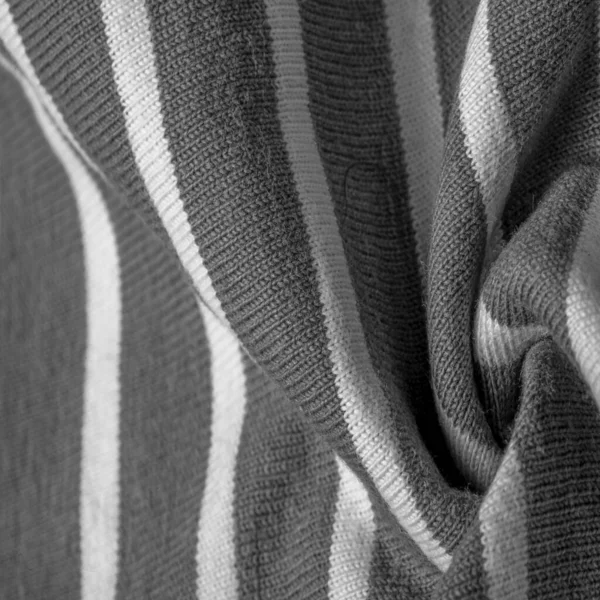 Texture Background Pattern Design Fabric Gray White Woolen Stripes Woolen — Stock Photo, Image