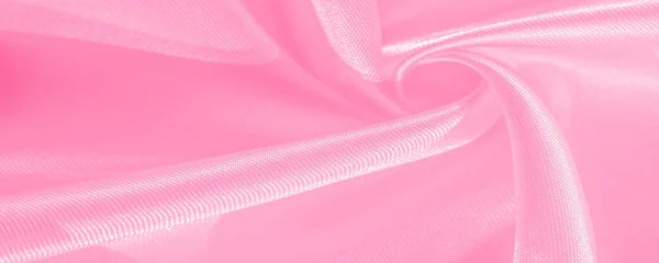 Textura Imagen Hermosa Seda Rosa Crepé Porcelana Creado Especialmente Para — Foto de Stock