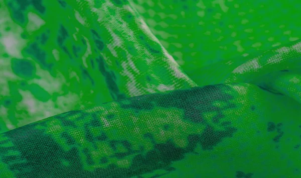 Fond Texture Motif Tissu Blanc Avec Motif Carrés Verts Lignes — Photo