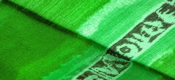 Tekstura Tło Projekt Abstrakcyjny Wzór Tkaninie Duża Pleciona Nitka Zielono — Zdjęcie stockowe