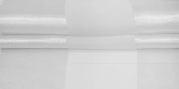 Doku Arkaplan Metalik Parıltılı Beyaz Ipek Çizgili Kumaş Eğer Kötü — Stok fotoğraf