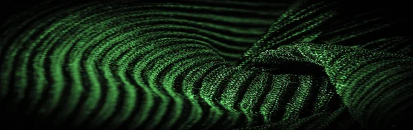 Textur, Hintergrund, Muster, Crepe sattgrün, ist ein Gewebe aus Seide, Wolle oder synthetischen Fasern mit einem deutlich klaren, gekräuselten Aussehen. — Stockbild Textur Hintergrund Muster Crepe Sattgrün Ist Ein Gewebe Aus Seide — Stockfoto