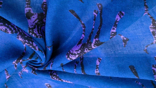 Υφή Φόντο Μοτίβο Διακόσμηση Art Nouveau Υφάσματα Τέχνη Σχεδιασμός Μπλε — Φωτογραφία Αρχείου