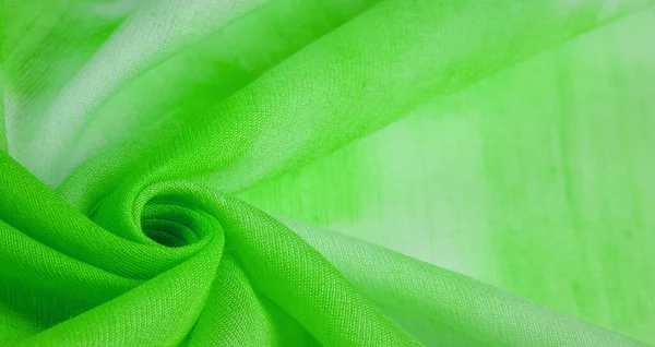 Kolekcja Wzorów Teksturowanych Jedwabna Tkanina Zielono Niebiesko Żółto Białe Kwiaty — Zdjęcie stockowe