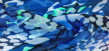 Desenli tasarım, ipek kumaş, kadın eşarbı, beyaz kırmızı-kahverengi soyut daireler, projeniz başarılı olacak, eğer bu kumaşı kaldırırsanız, silinmez etkiler bırakacak.