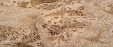 Doku, arkaplan, desen, bej rengi ipek, kadınsı, kıvrımlı Yeni tarz başörtüsü maksimum şal Müslüman fırfırlı büyük şal