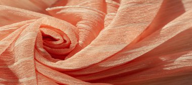 doku, arka plan, desen, koleksiyon, buruşuk ipek kumaş şampanyası (soluk geyik tüyü). Üç Boyutlu