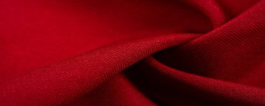 Doku, arkaplan, desen, kırmızı ipek kumaş, bu ipek saten dokuma. Yoğunluğu, pürüzsüzlüğü ve parlaklığı farklı, yumuşaklığı iyi örtülmüş. Tasarım kullan, projeler
