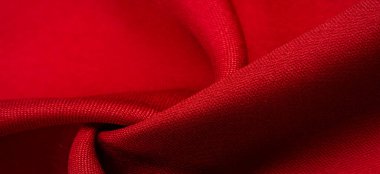 Doku, arkaplan, desen, kırmızı ipek kumaş, bu ipek saten dokuma. Yoğunluğu, pürüzsüzlüğü ve parlaklığı farklı, yumuşaklığı iyi örtülmüş. Tasarım kullan, projeler