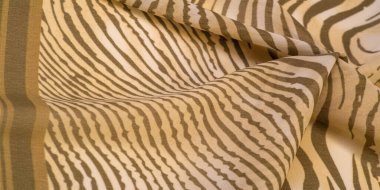 Dokusal arkaplan koleksiyonu, ipek kumaş, Afrika teması, hayvan derisi, kahverengi tonlar.