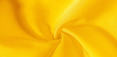 Doku, arka plan, desen, sarı ipek kumaş. Bu ipek inanılmaz derecede zarif. Bu yapılan projeler uzun bir süre sürecek ve hala oldukça iyi durumda olacak.