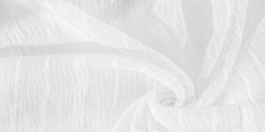 doku, arkaplan, desen, koleksiyon, buruşuk ipek kumaş hayalet beyazı. Üç Boyutlu