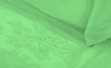 Doku, arkaplan, şablon, his, kambriç - çok ince şeffaf yumuşak merserize kumaş, yeşil sihirli nane