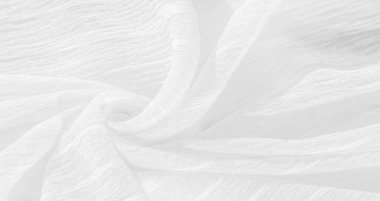 doku, arkaplan, desen, koleksiyon, buruşuk ipek kumaş hayalet beyazı. Üç Boyutlu