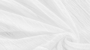 doku, arkaplan, desen, koleksiyon, buruşuk ipek kumaş hayalet beyazı. Üç Boyutlu