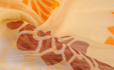 Doku, arkaplan, desen, duyular, turuncu kırmızı sarı çiçek, foulard ince kumaş ya da düz dokuma, ipekten ya da ipekten ya da pamuktan yapılmış bir karışımdır.. 