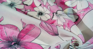 Desenli tasarım, ipek kumaş, eşarp, soyut kumaş, silinmez izlenim