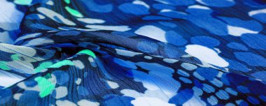 Desenli tasarım, ipek kumaş, eşarp, soyut kumaş, silinmez izlenim