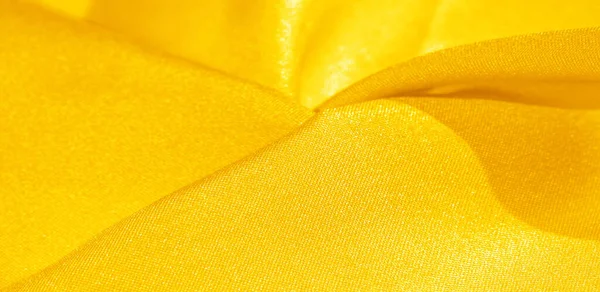 Texture Fond Motif Tissu Soie Jaune Cette Soie Est Incroyablement — Photo