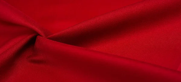 Texture Background Pattern Red Silk Fabric Silk Satin Weaving Differs — Stock Photo, Image