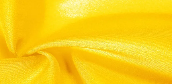 Texture Fond Motif Tissu Soie Jaune Cette Soie Est Incroyablement — Photo