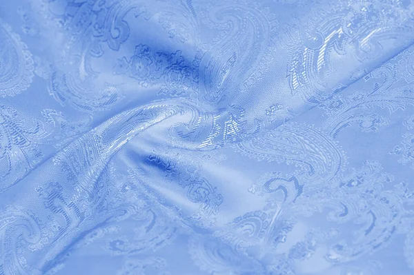 Textura Fondo Patrón Tela Azul Seda Lujo Mejor Momento Suave —  Fotos de Stock