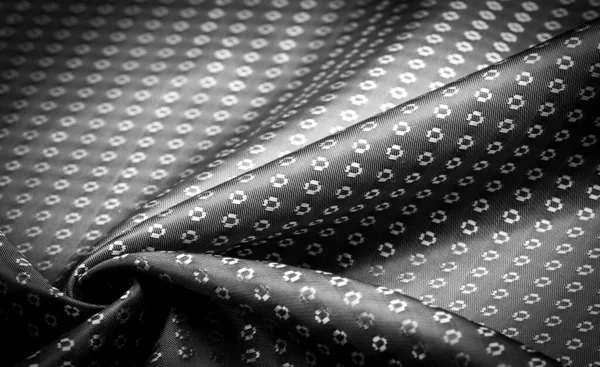Textura Pozadí Dekorativní Ozdoba Stříbrná Hedvábná Tkanina Kovově Šedé Olovo — Stock fotografie