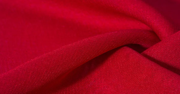 Tekstur Latar Belakang Pola Red Crimson Silk Fabric Kain Rayon — Stok Foto
