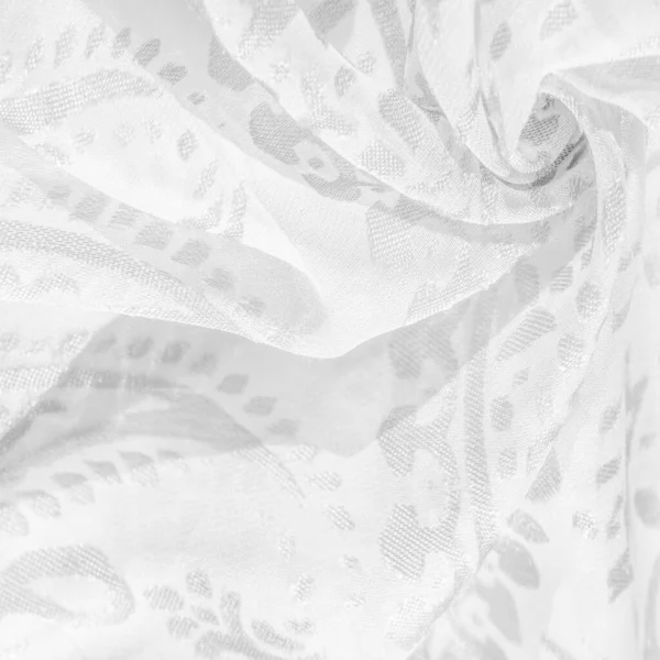 Textura Quadro Coleção Tecido Seda Lenço Mulher Pastel Branco Lavanda — Fotografia de Stock
