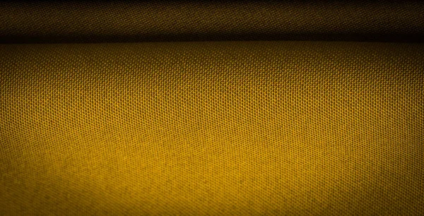 Textura Fondo Patrón Sepia Amarilla Satinada Tejido Que Generalmente Tiene —  Fotos de Stock