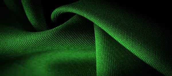 Tekstura Tło Wzór Satynowy Zielony Jest Splot Który Zazwyczaj Błyszczącą — Zdjęcie stockowe