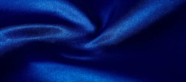Textura Tela Seda Azul Hecho Solo Para Estado Ánimo Que — Foto de Stock