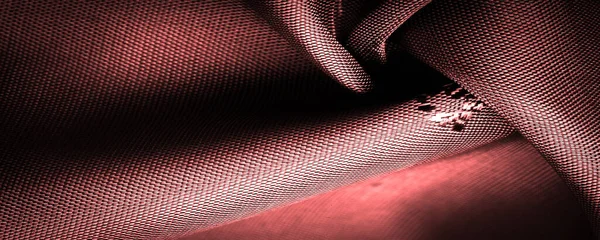 Textura Pozadí Vzor Vzor Čokoláda Hedvábí Tkaniny Červená Sienna Tangelo — Stock fotografie