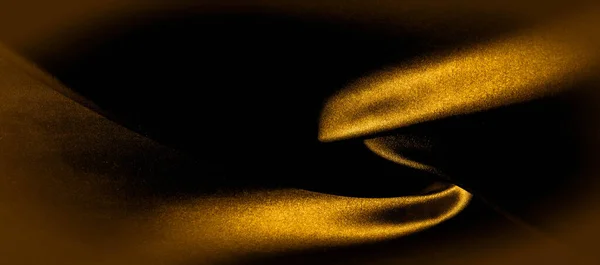 Текстура Фон Візерунок Золота Жовта Шовкова Тканина Панорамне Фото Сонячна — стокове фото