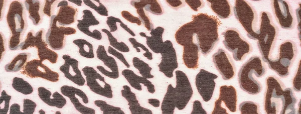 Texture Sfondo Motivo Tessuto Seta Piede Europeo Moda Stampa Leopardo — Foto Stock
