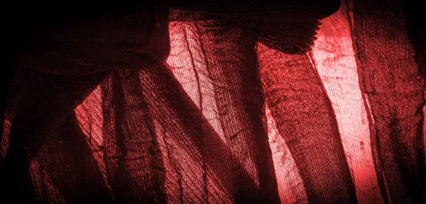 Texture Background Pattern Crepe Rosso Scuro Tessuto Seta Lana Fibre — Foto Stock