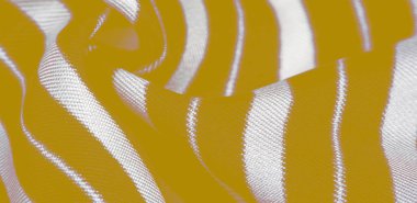 ipek çizgili kumaş. sarı beyaz çizgiler. Bu güzel, süper yumuşak, orta boy ipek karışımı tasarım projeleri için idealdir. Bu lüks bir duygu için sırtında fırçalanmış.