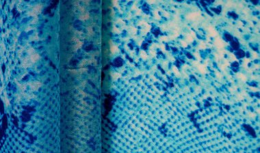 Arkaplan, doku, desen, mavi kareli ipek beyaz kumaş.