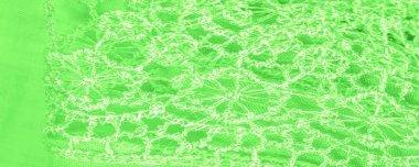 Doku, arkaplan, desen, kartpostal, ipek kumaş, dantel ambalajlı kadın bahar yeşil atkısı. Yazdırma ve dijital materyallerinizi oluşturmak için bu süslü resimleri kullanın.