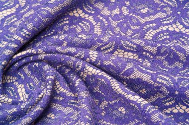Arkaplan dokusu şablonu. Dantel kumaşla kaplı sıcak yün kumaş. Bu Millie Thil ve mavi dantelli ipek ve yün kumaşla ne yapıyorsun? Tasarım için harika bir seçim olurdu.,